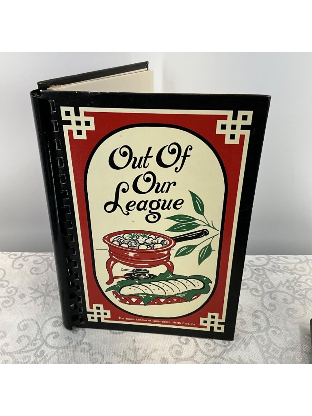 Out Of Our League Cookbook By Junior League Greensboro NC Spiral-Bound 8th Print